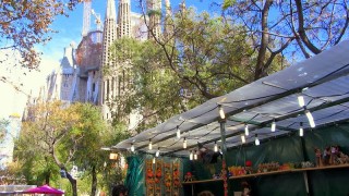 FERIA DE NAVIDAD DE LA SAGRADA FAMILIA en BARCELONA