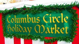 MERCADILLO DE COLUMBUS CIRCLE en NAVIDAD en NUEVA YORK
